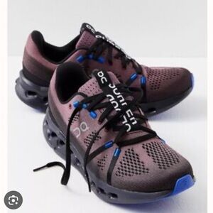 On Running Women's Black and Blue Running Shoes